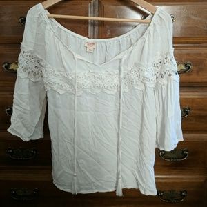 White Bohemian style shirt